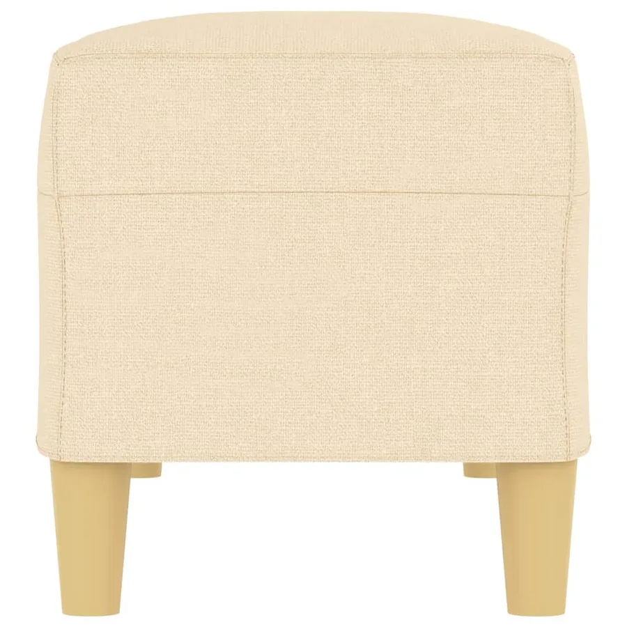 Banc Crème 100x35x41 cm Tissu - 4