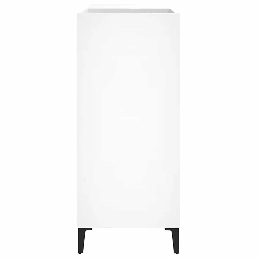 Armoire à disques blanc 84,5x38x89 cm bois d'ingénierie - 6