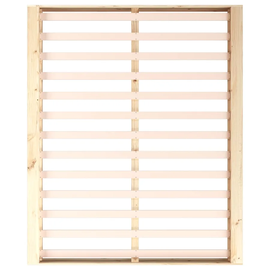 Cadre de lit sans matelas 120x200 cm bois massif - 6