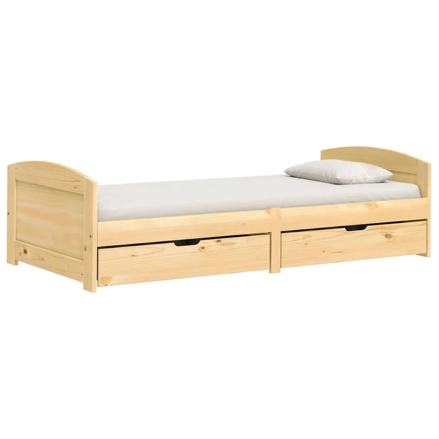 Lit de jour avec 2 tiroirs sans matelas IRUN 90x200 cm - 2
