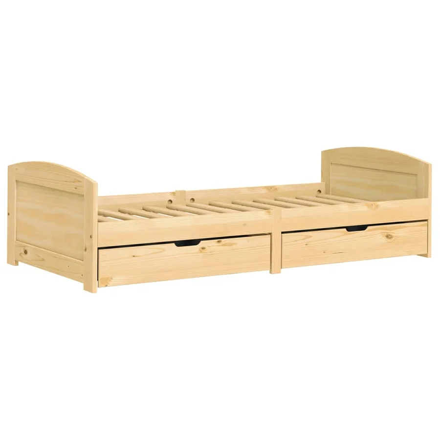 Lit de jour avec 2 tiroirs sans matelas IRUN 90x200 cm - 3
