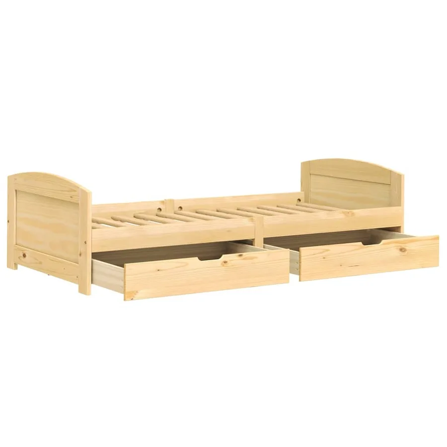 Lit de jour avec 2 tiroirs sans matelas IRUN 90x200 cm - 5