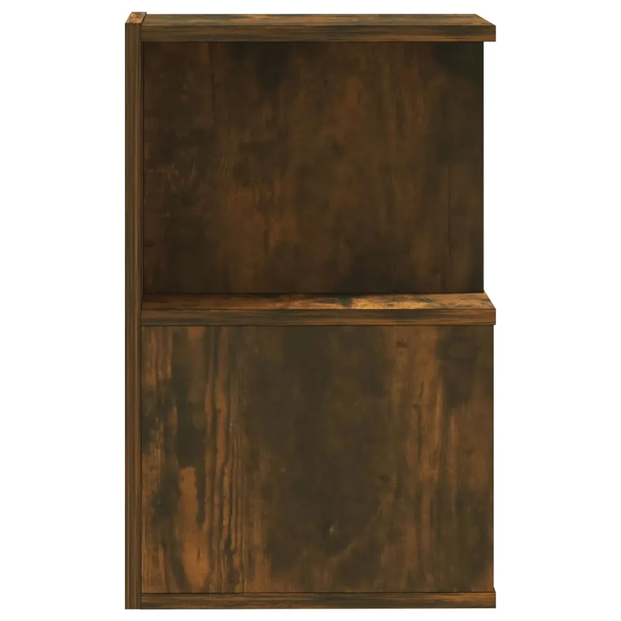 Tables de chevet 2 pcs Chêne fumé 35x35x55 cm Bois d'ingénierie - 6