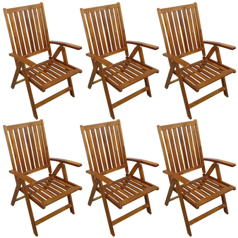 Ensemble à manger d'extérieur 7 pcs Bois d'acacia solide - 3
