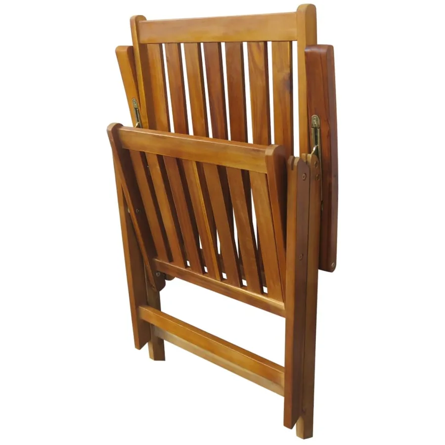 Ensemble à manger d'extérieur 7 pcs Bois d'acacia solide - 8