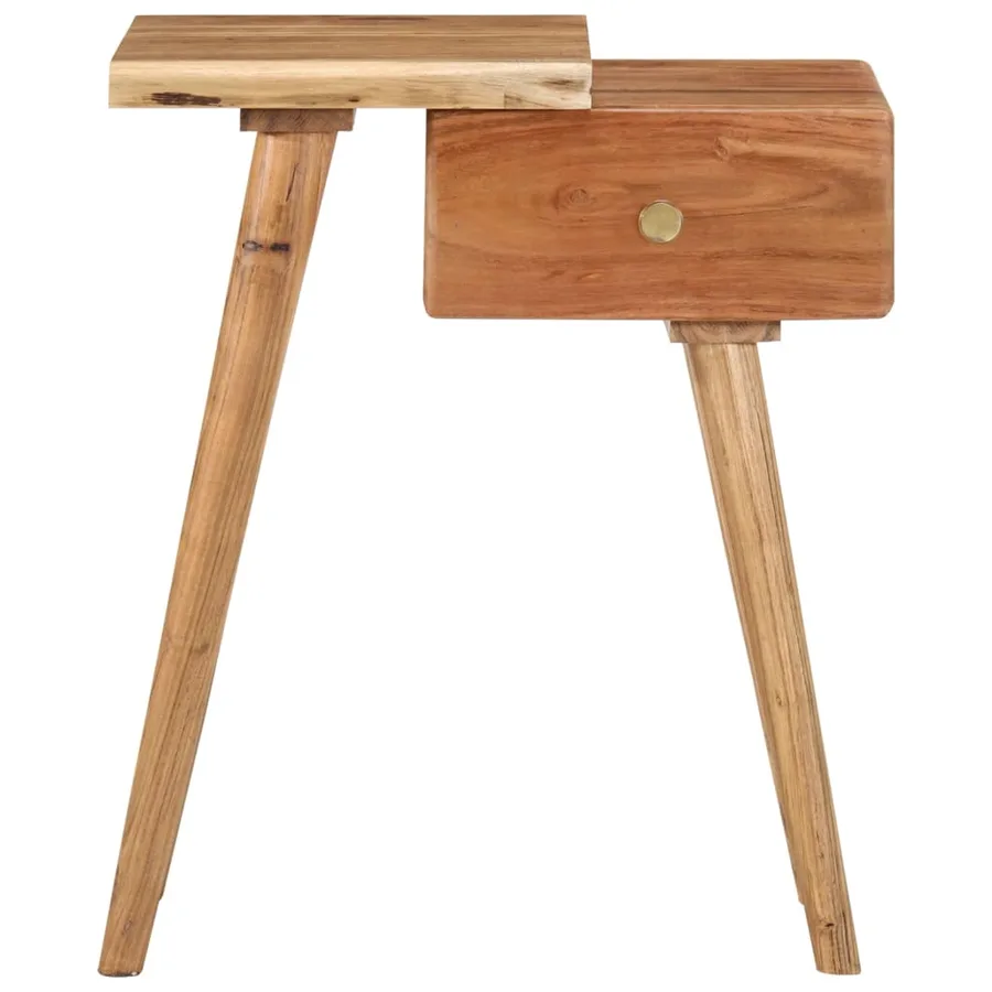 Table de chevet Bois d'acacia massif 45 x 32 x 55 cm - 2