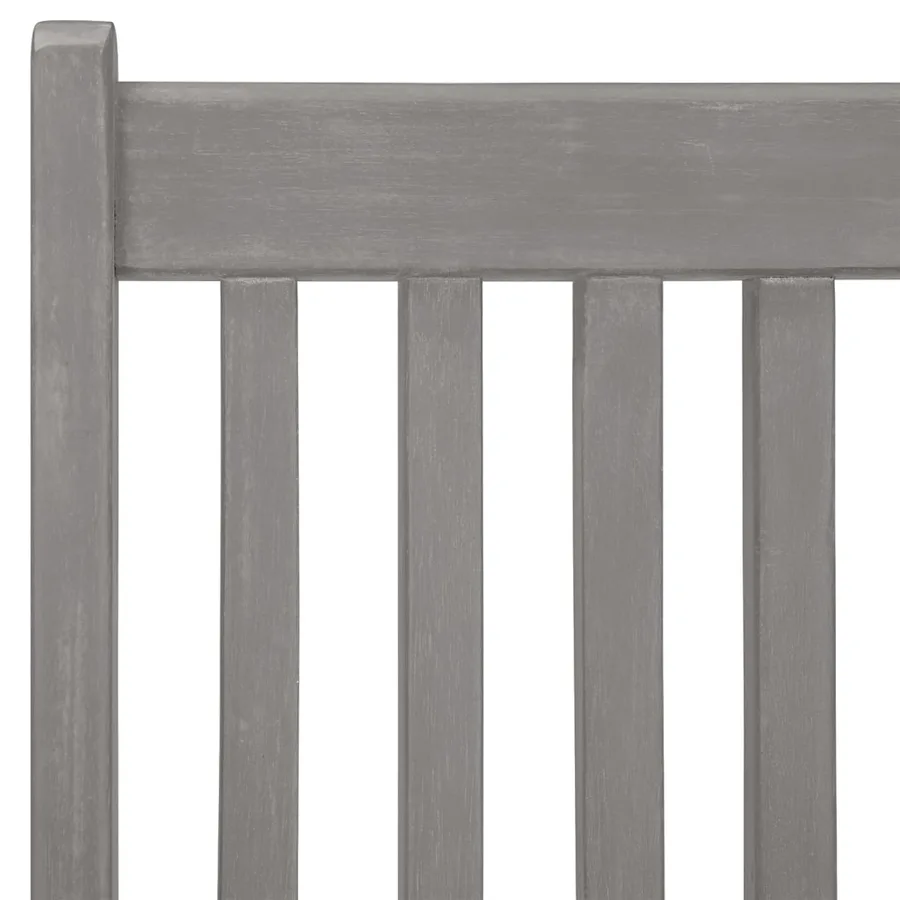 Chaises inclinables de jardin et coussins lot de 8 Gris Acacia - 14