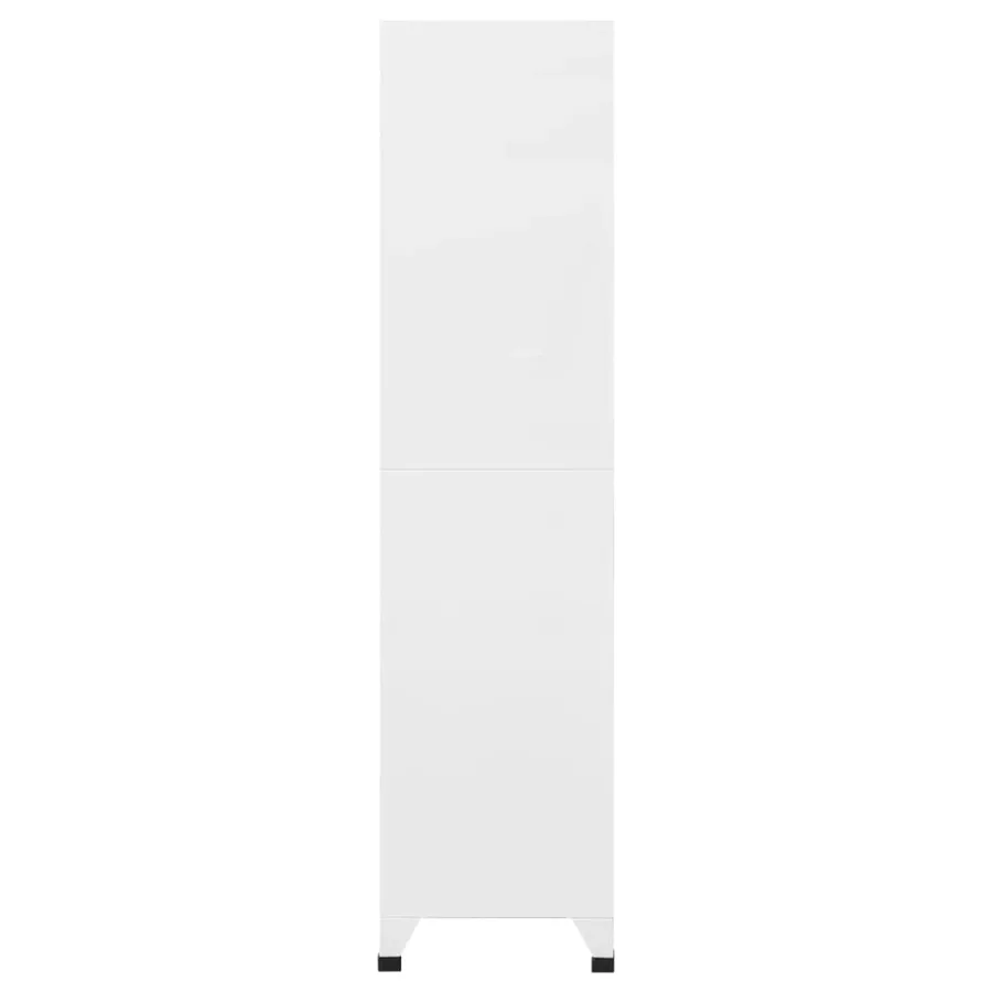 Armoire à casiers Blanc 90x45x180 cm Acier - 4