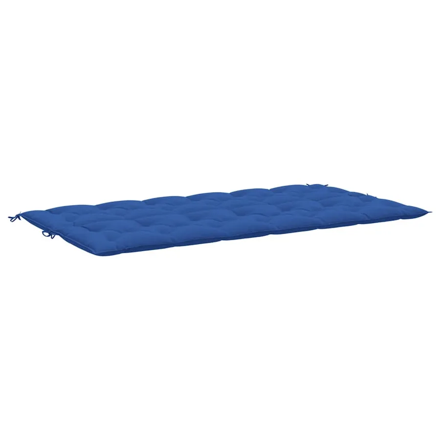 Coussin de banc de jardin bleu 200x(50+50)x7 cm tissu oxford - 4