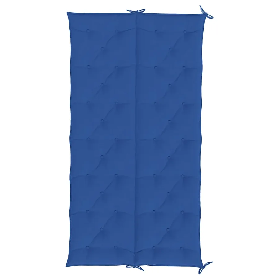 Coussin de banc de jardin bleu 200x(50+50)x7 cm tissu oxford - 5