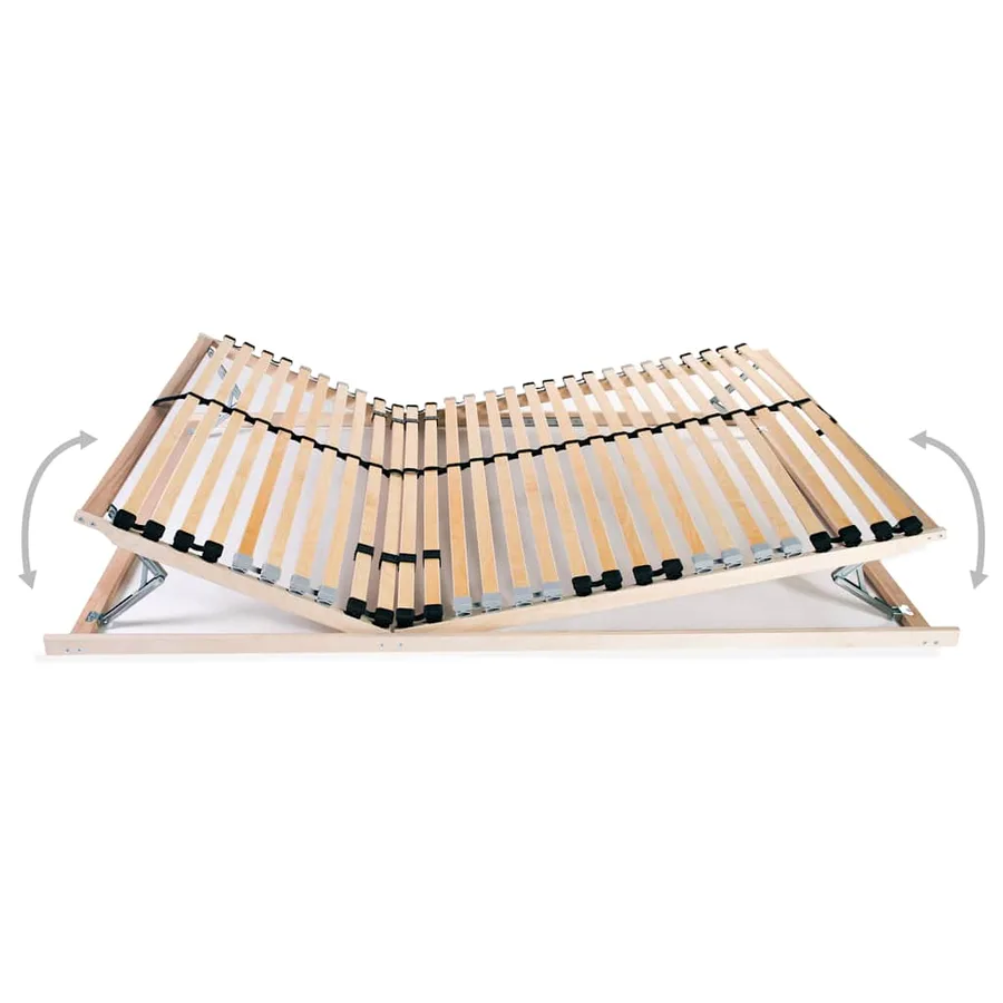 Sommier à lattes sans matelas avec 28 lattes 7 zones 140x200 cm - 2