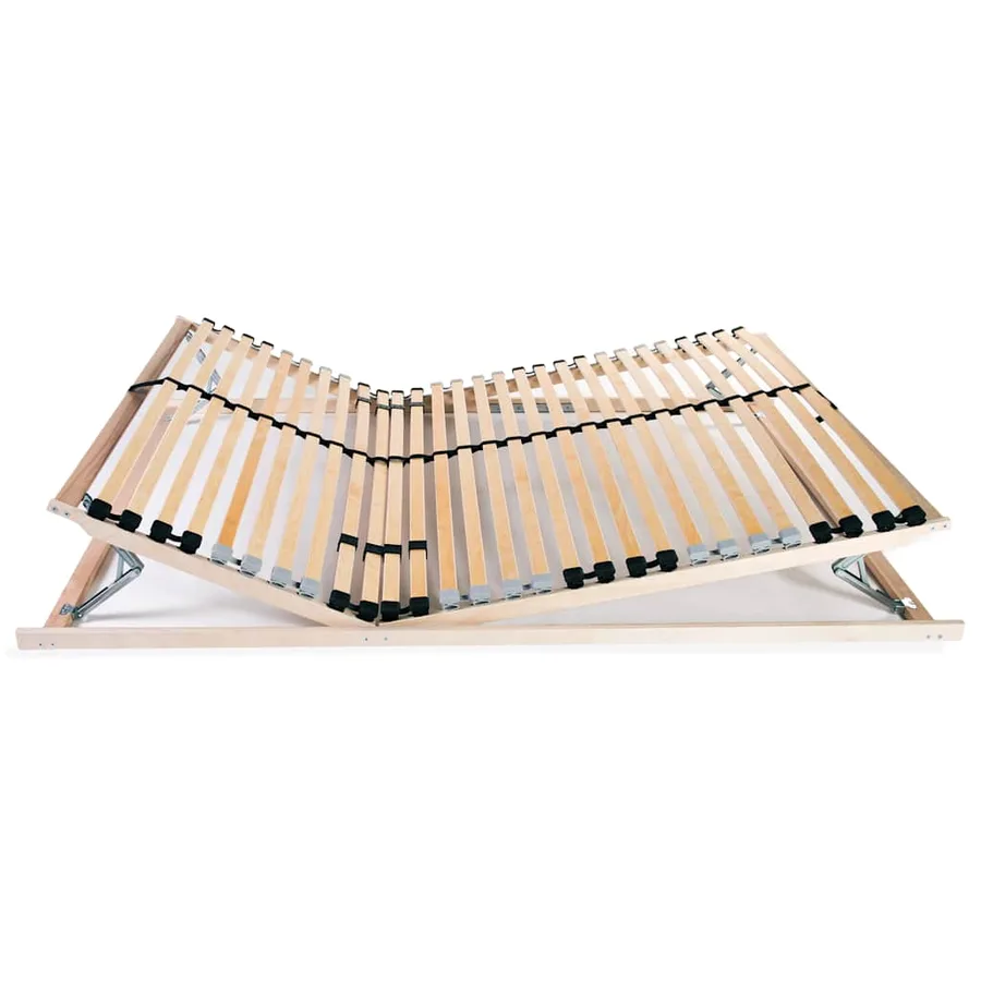 Sommier à lattes sans matelas avec 28 lattes 7 zones 140x200 cm - 4