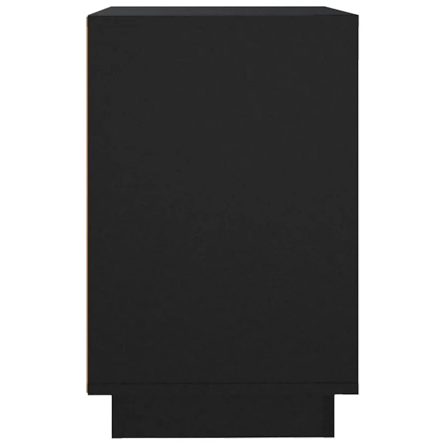 Buffet Noir 102x35x60 cm bois d'ingénierie - 7