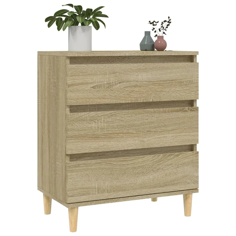 Buffet Chêne sonoma 60x35x70 cm Bois d'ingénierie - 4