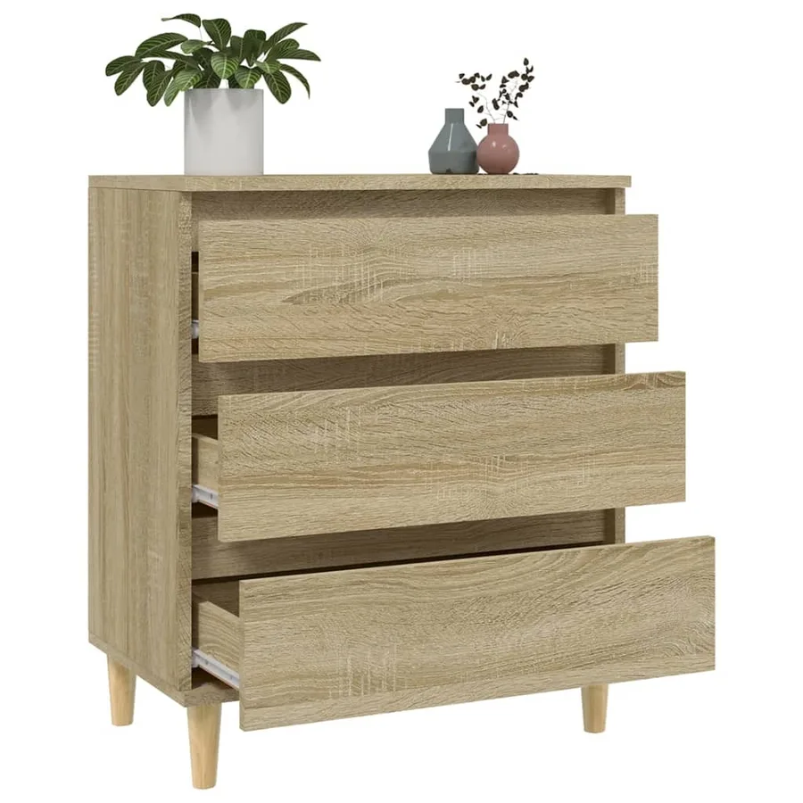 Buffet Chêne sonoma 60x35x70 cm Bois d'ingénierie - 5