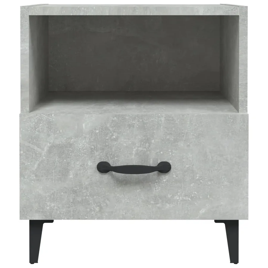 Table de chevet Gris béton Bois d'ingénierie - 3