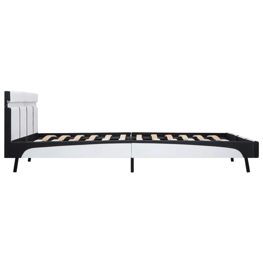 Cadre de lit avec LED sans matelas blanc 180x200 cm - 5