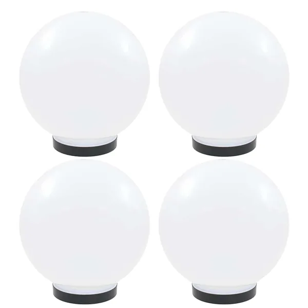 Lampes à LED sous forme de boule 4 pcs Sphérique 25 cm PMMA