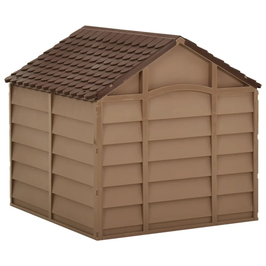 Niche pour chiens Marron 71x71,5x68 cm PP - 4