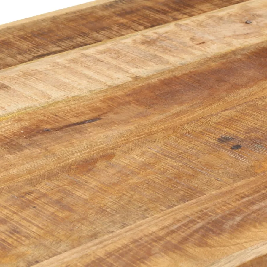 Table à manger 200x100x75 cm Bois de manguier massif brut - 6