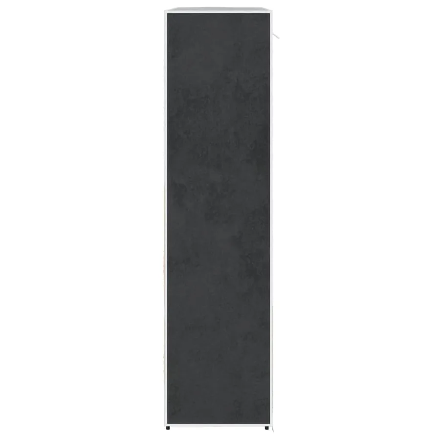 Armoire avec compartiments et tiges 45 x 150 x 176 cm Noir - 5