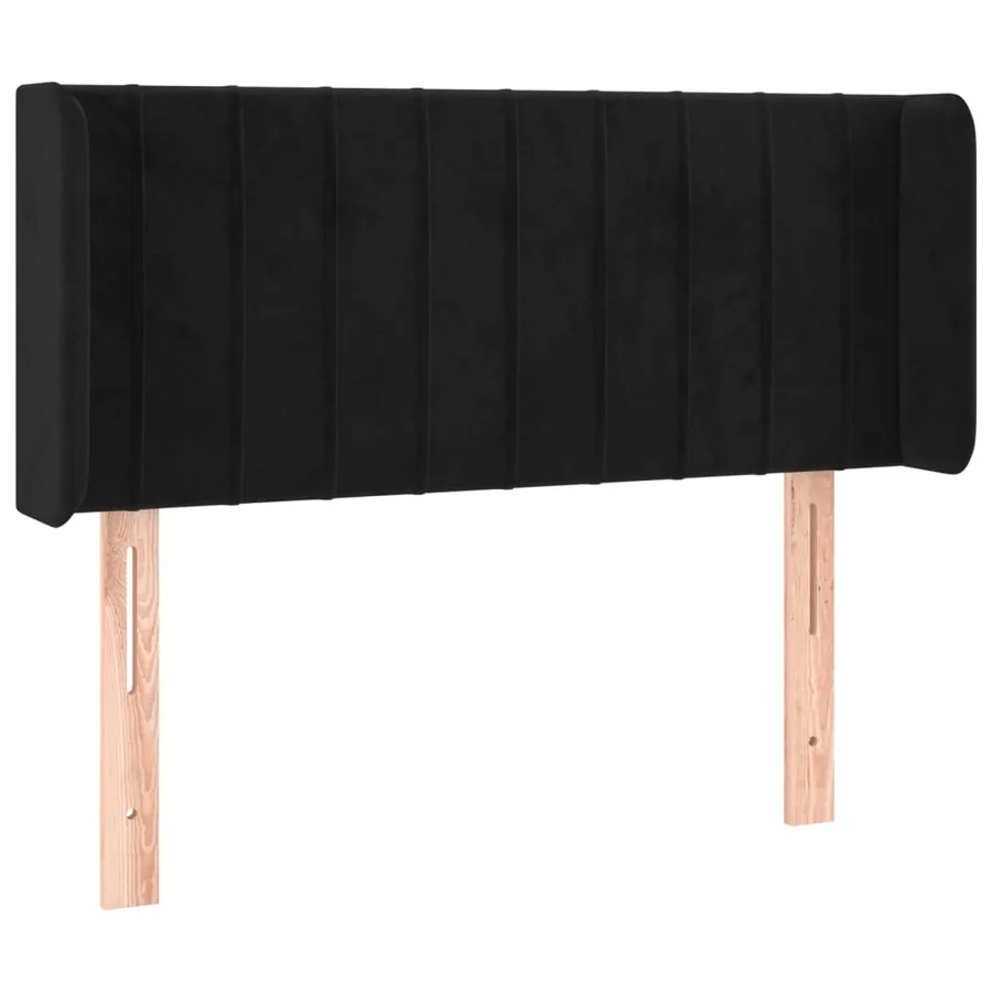 Tête de lit à LED Noir 103x16x78/88 cm Velours - 3
