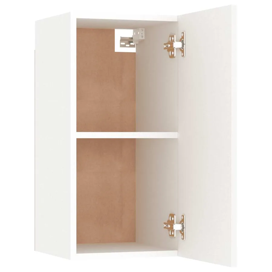 Meuble TV Blanc 30,5x30x60 cm Bois d’ingénierie - 9