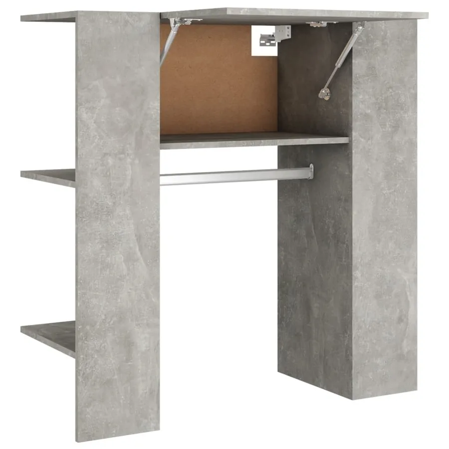 Armoire de couloir Gris béton 97,5x37x99 cm Bois d'ingénierie - 2