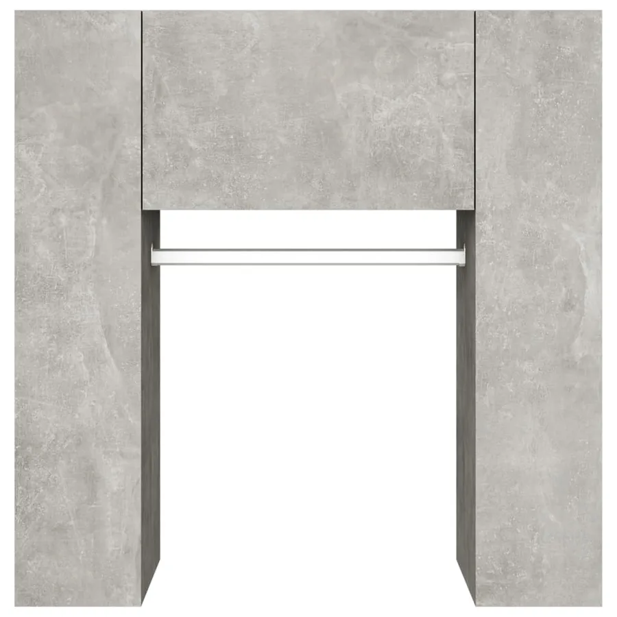 Armoire de couloir Gris béton 97,5x37x99 cm Bois d'ingénierie - 7