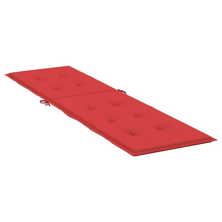 Coussin de chaise de terrasse rouge (75+105)x50x4 cm - 4
