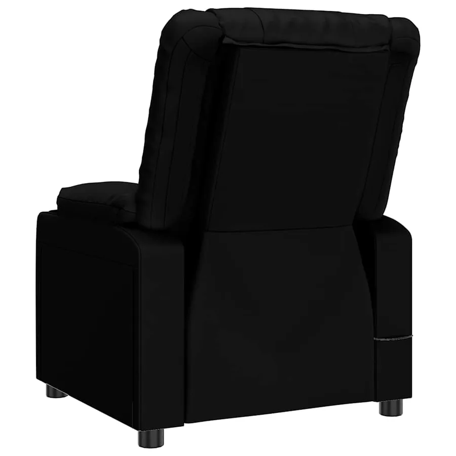 Fauteuil électrique de massage Noir Similicuir - 6