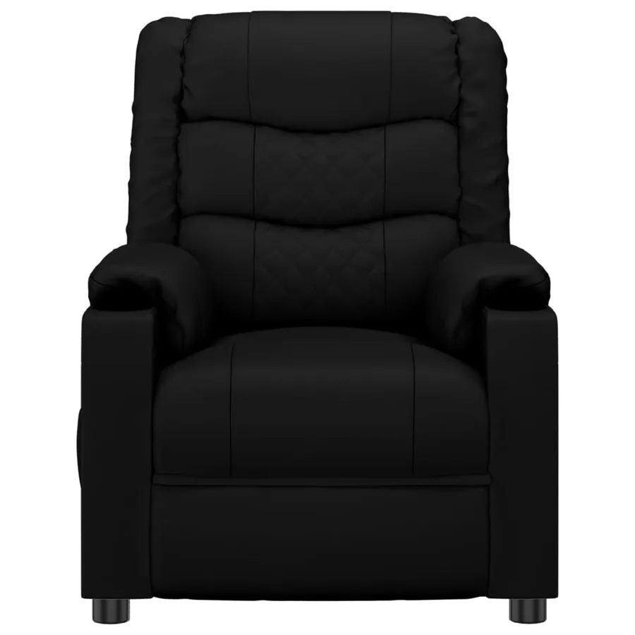 Fauteuil de massage Noir Similicuir - 3