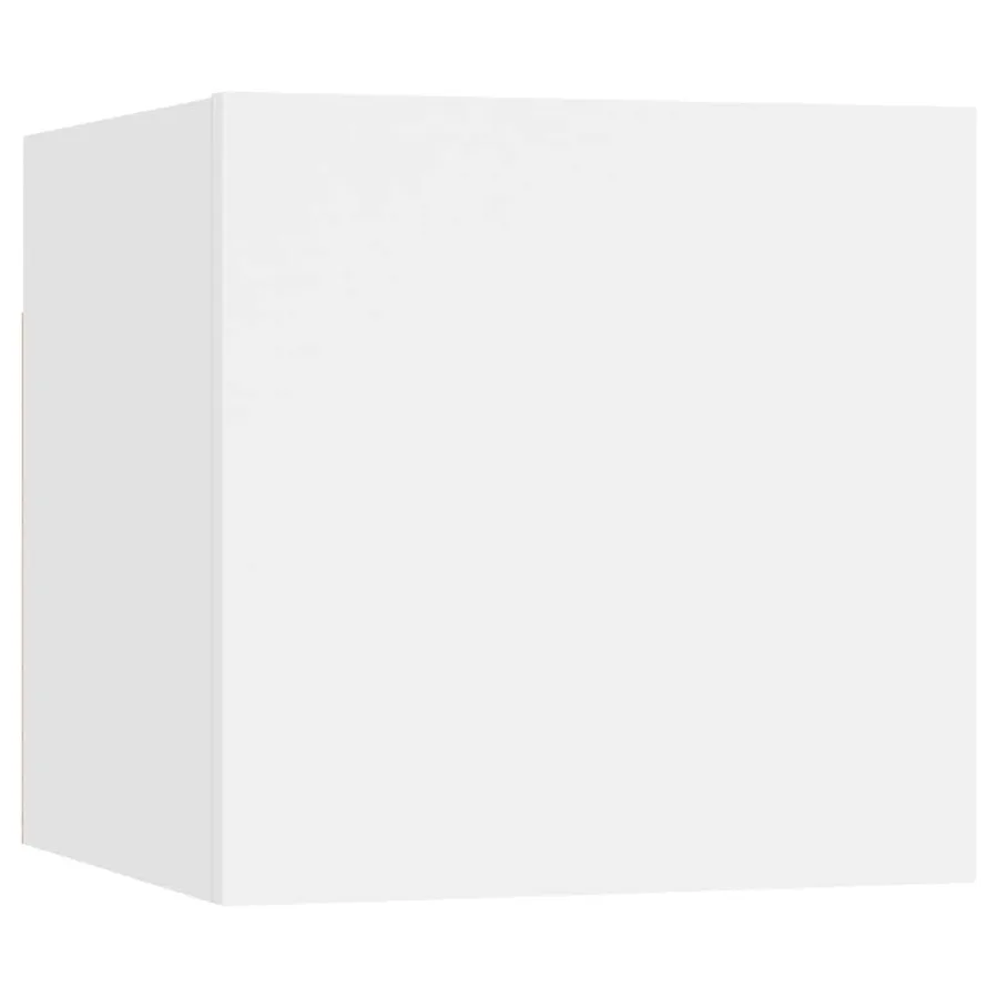 Ensemble de meubles TV 5 pcs Blanc Bois d'ingénierie - 4