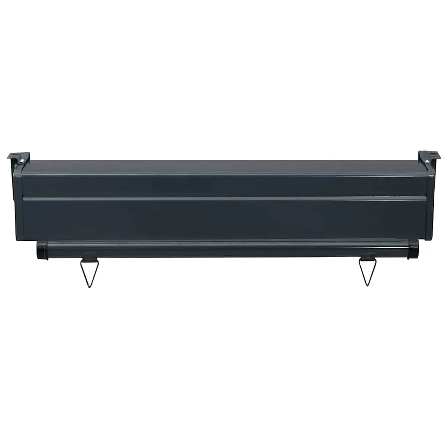 Auvent latéral de balcon 85x250 cm noir - 6