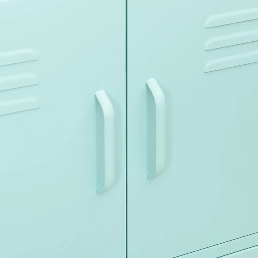 Armoire de rangement Vert menthe 80x35x101,5 cm Acier - 7