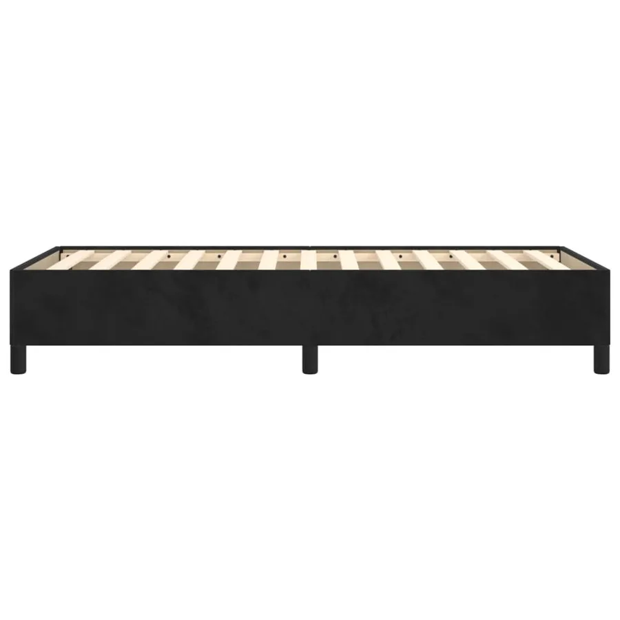 Cadre de lit sans matelas noir 90x190 cm velours - 6