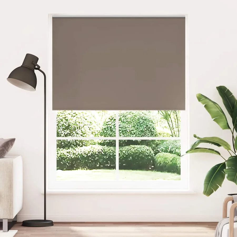 Store enrouleur occultant 164,4 x 230 cm, largeur du tissu 160 cm, couleur café