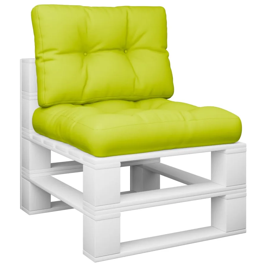 Coussins de palette lot de 2 vert vif tissu - 3