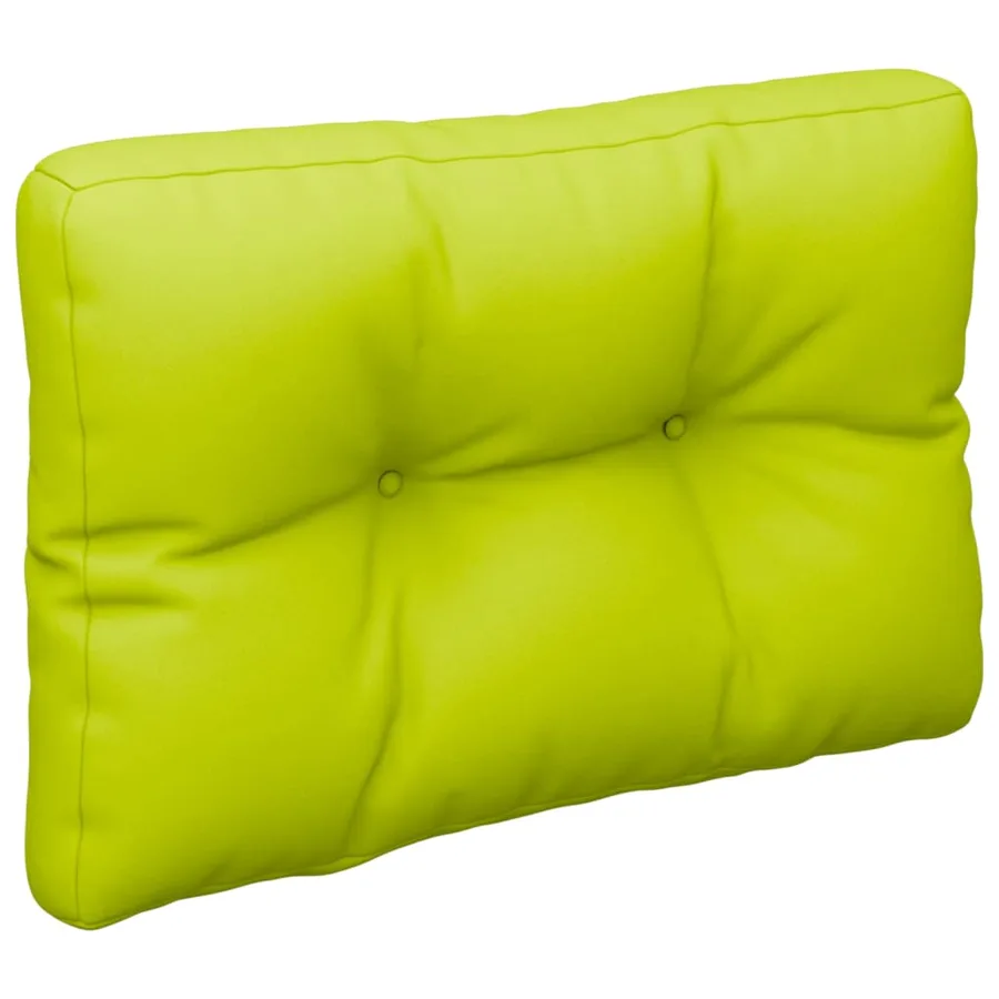 Coussin de palette vert vif 60x40x12 cm tissu - 4