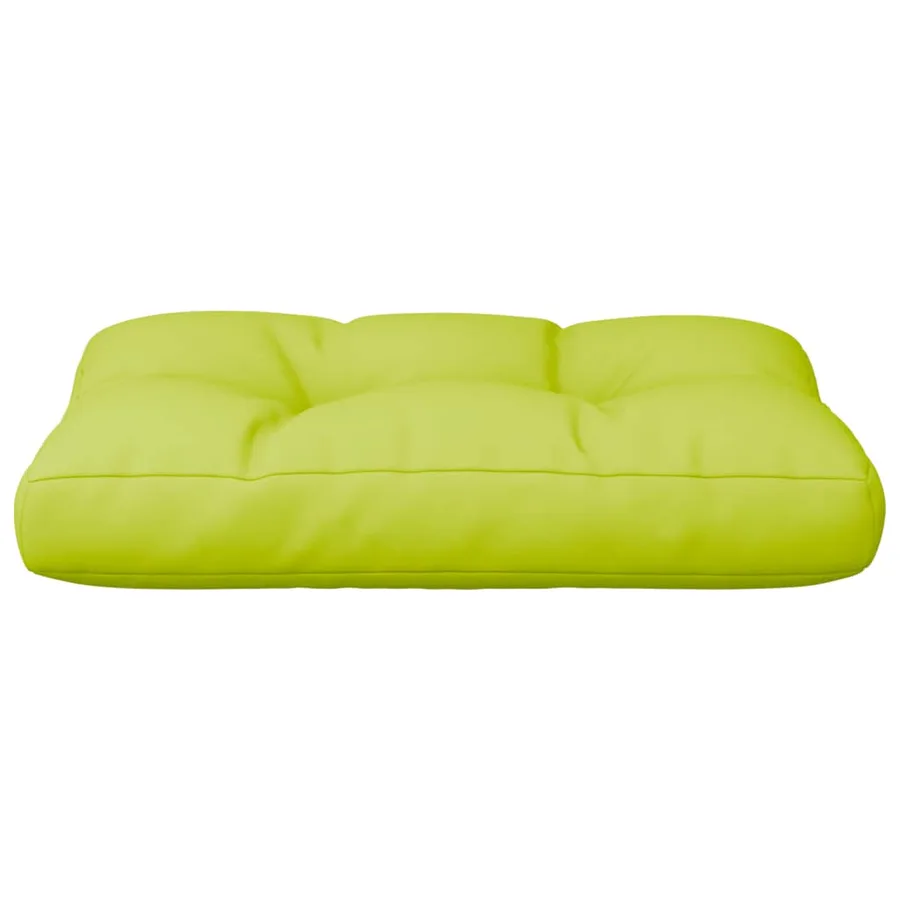 Coussin de palette vert vif 60x40x12 cm tissu - 5