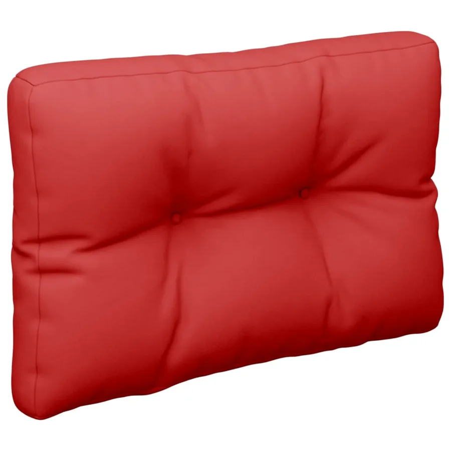 Coussins de palette lot de 2 rouge tissu - 5
