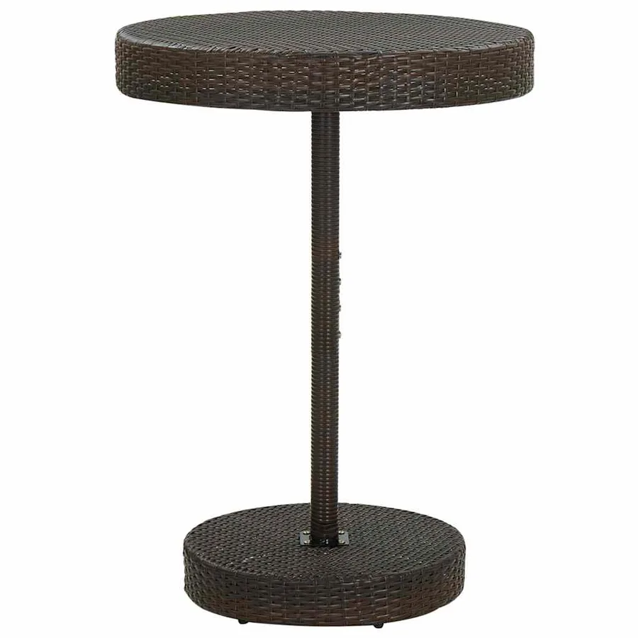 Ensemble de bar de jardin 5 pcs Résine tressée Marron - 3
