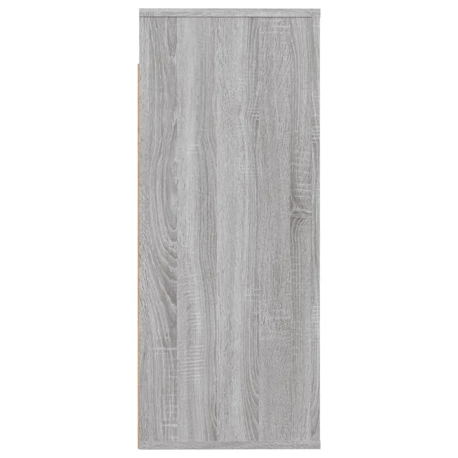 Armoire murale Sonoma gris 80x33x80 cm Bois d'ingénierie - 4