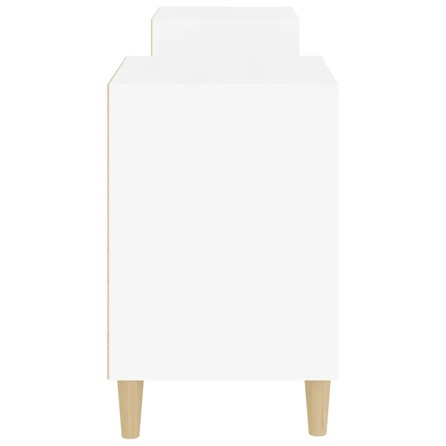 Meuble TV Blanc 160x35x55 cm Bois d'ingénierie - 8