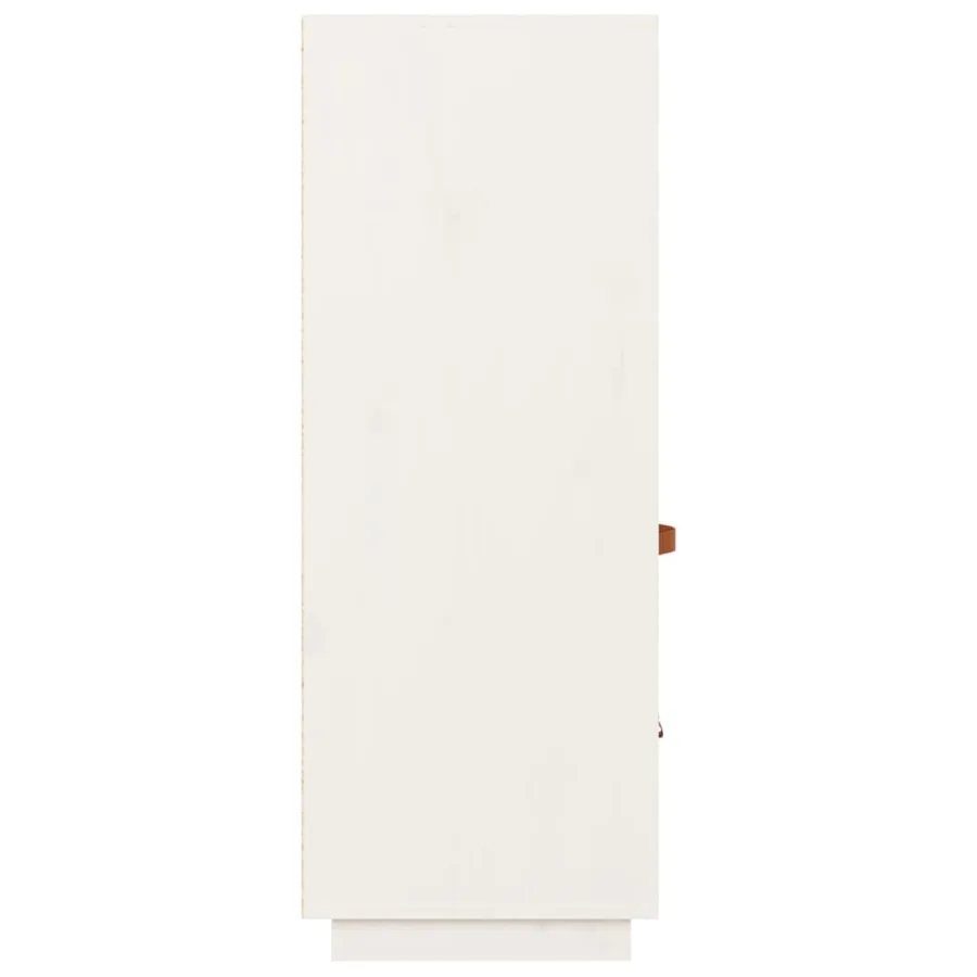 Buffet haut Blanc 67x40x108,5 cm Bois massif de pin - 8