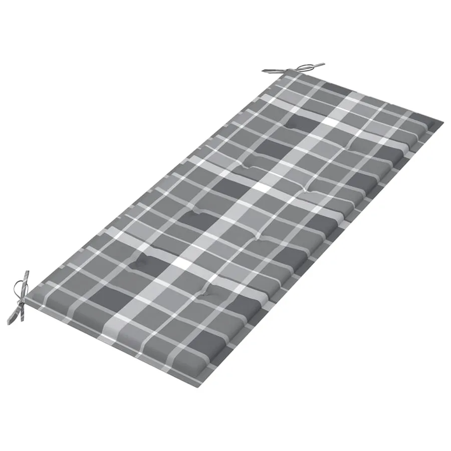 Banc de jardin avec coussin 120 cm Bois d'acacia massif - 5