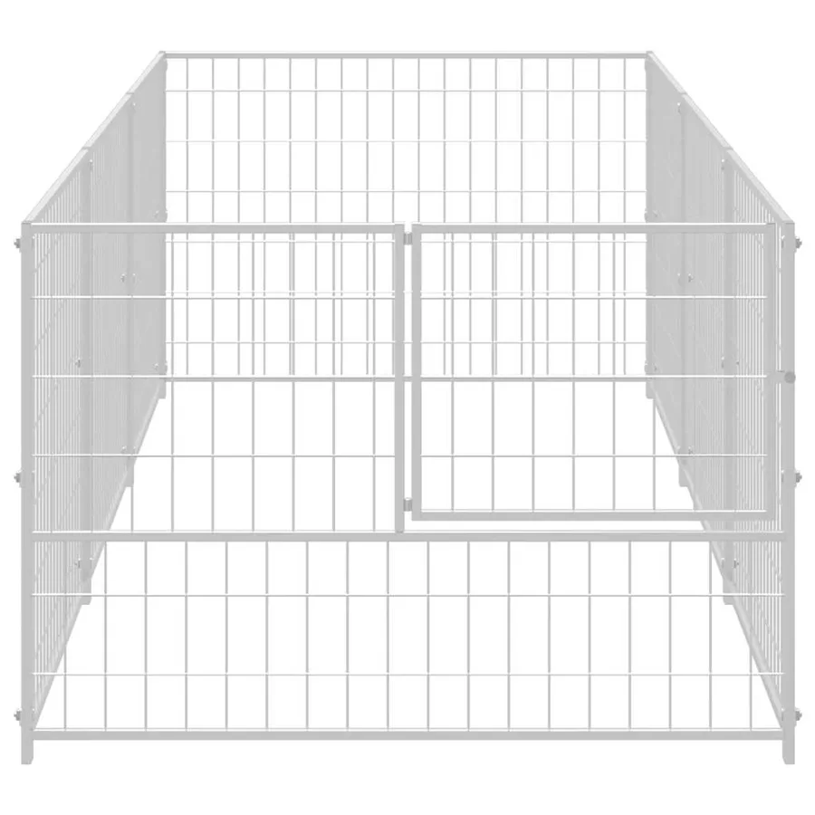 Chenil Argenté 3 m² Acier - 4