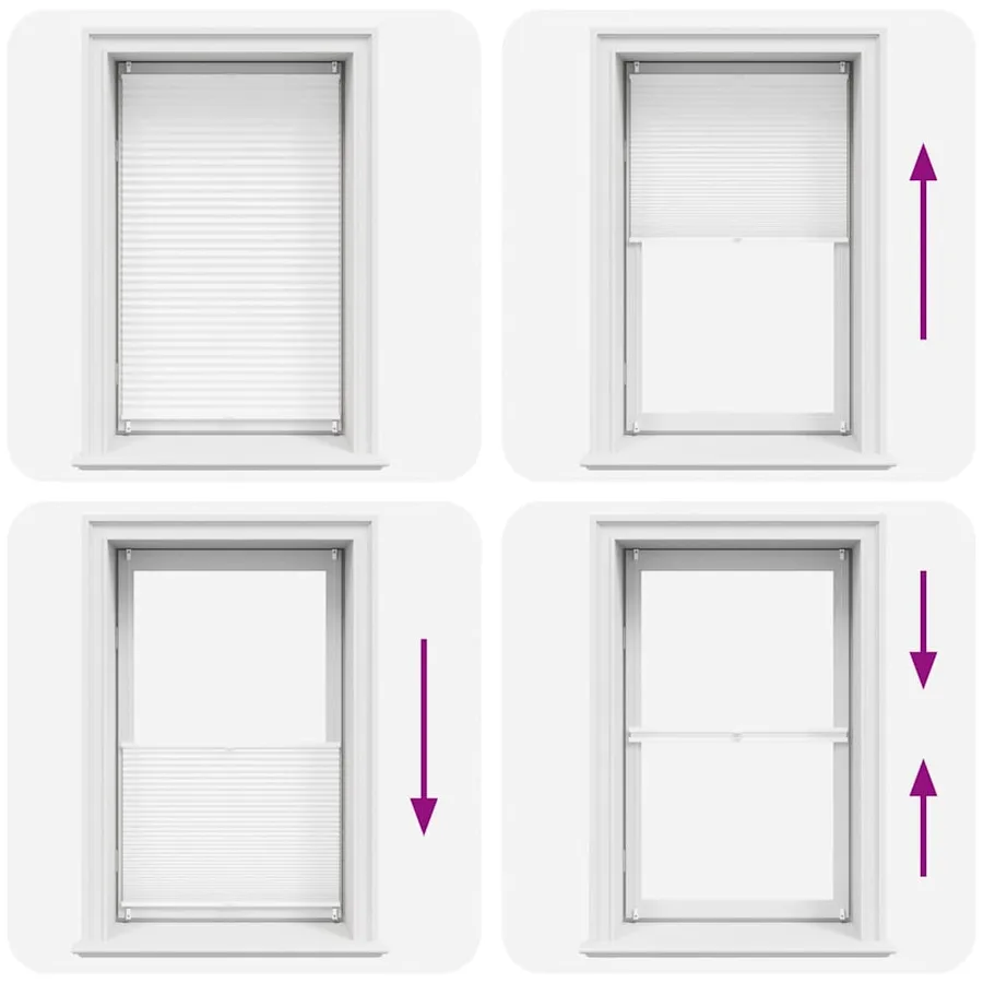 Store plissé 70x150 cm Blanc - 6