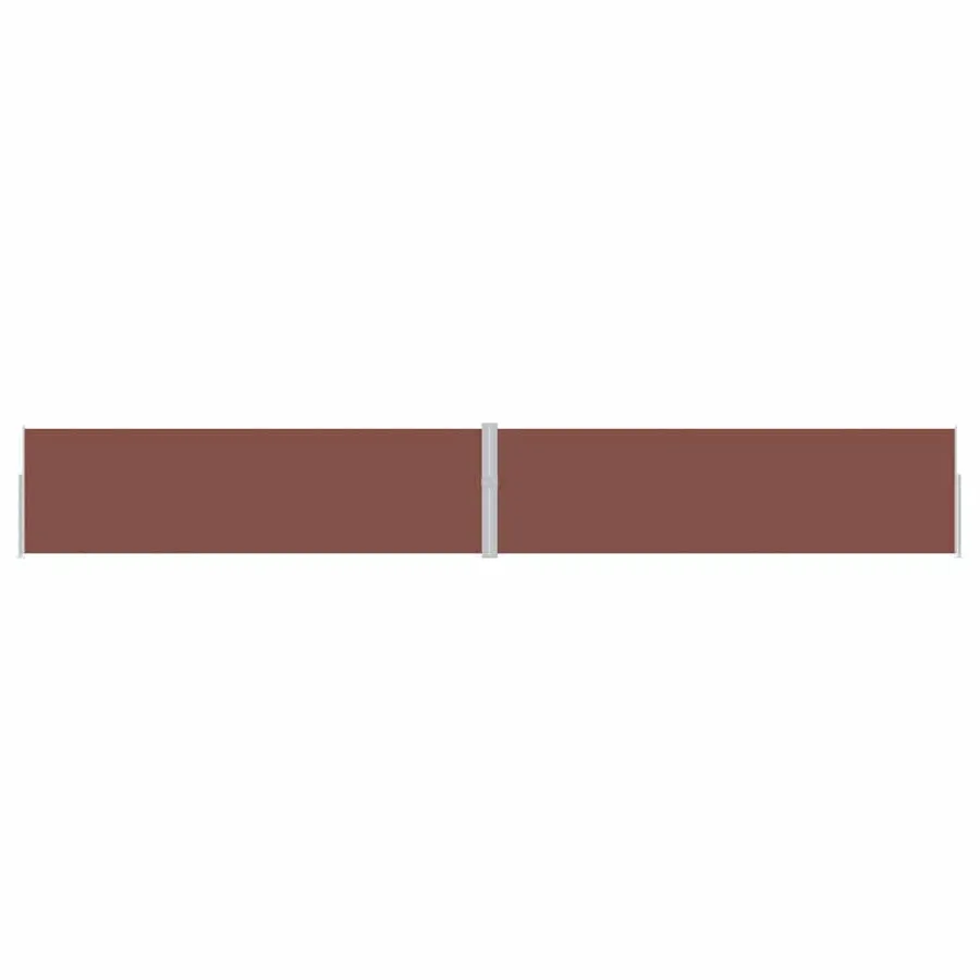 Auvent latéral rétractable de patio 170x1200 cm Marron - 5