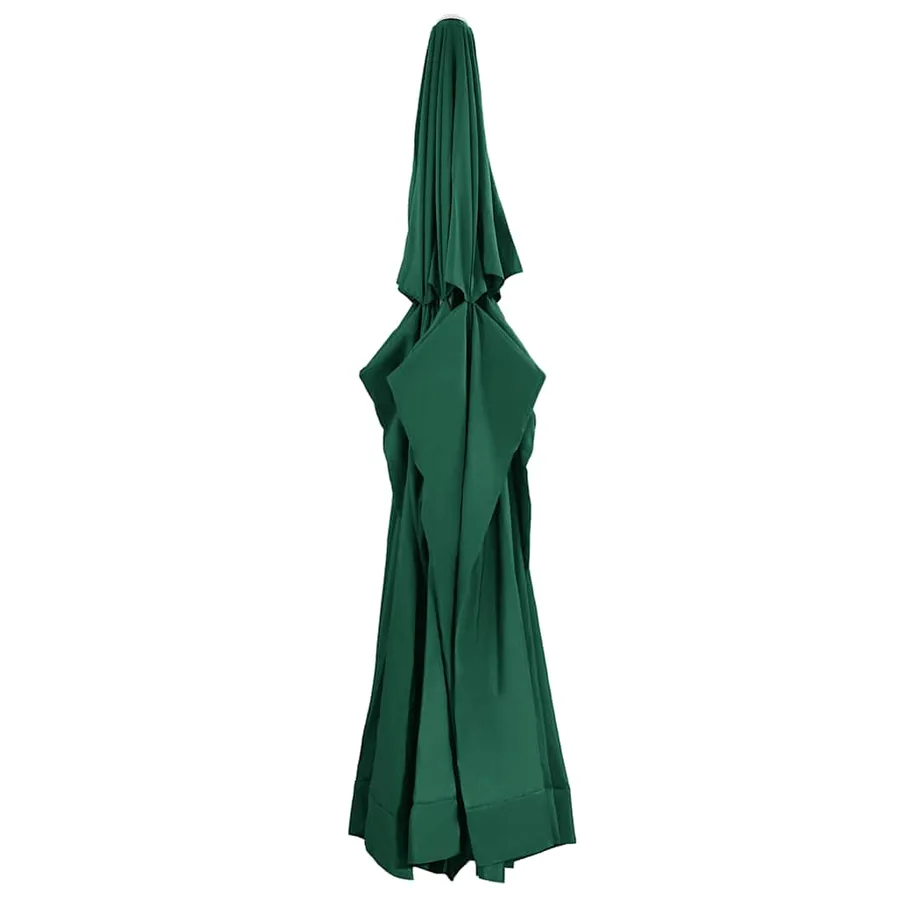 Tissu de remplacement pour parasol d'extérieur Vert 610 cm